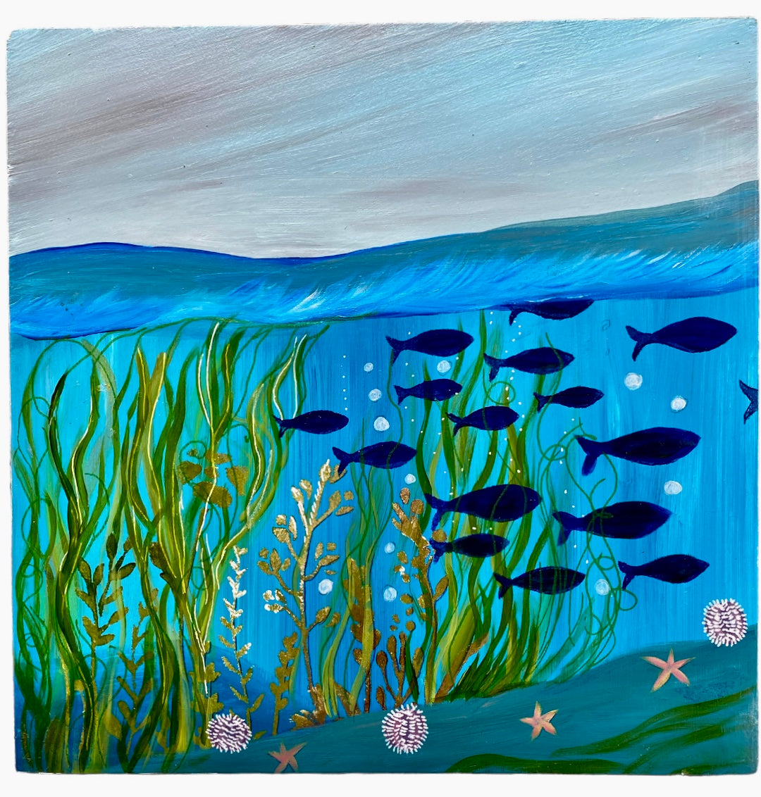 Shoal painting, Underwater.