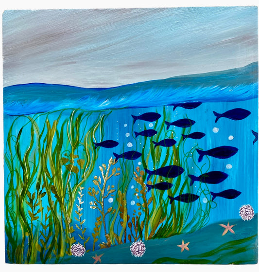 Shoal painting, Underwater.