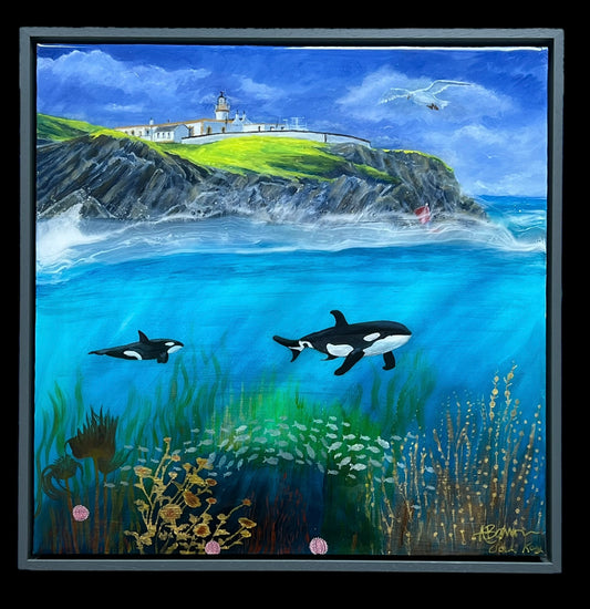 Orca at Bressay painting-Original