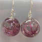 Shetland Seaweed Drop Earrings | Pink