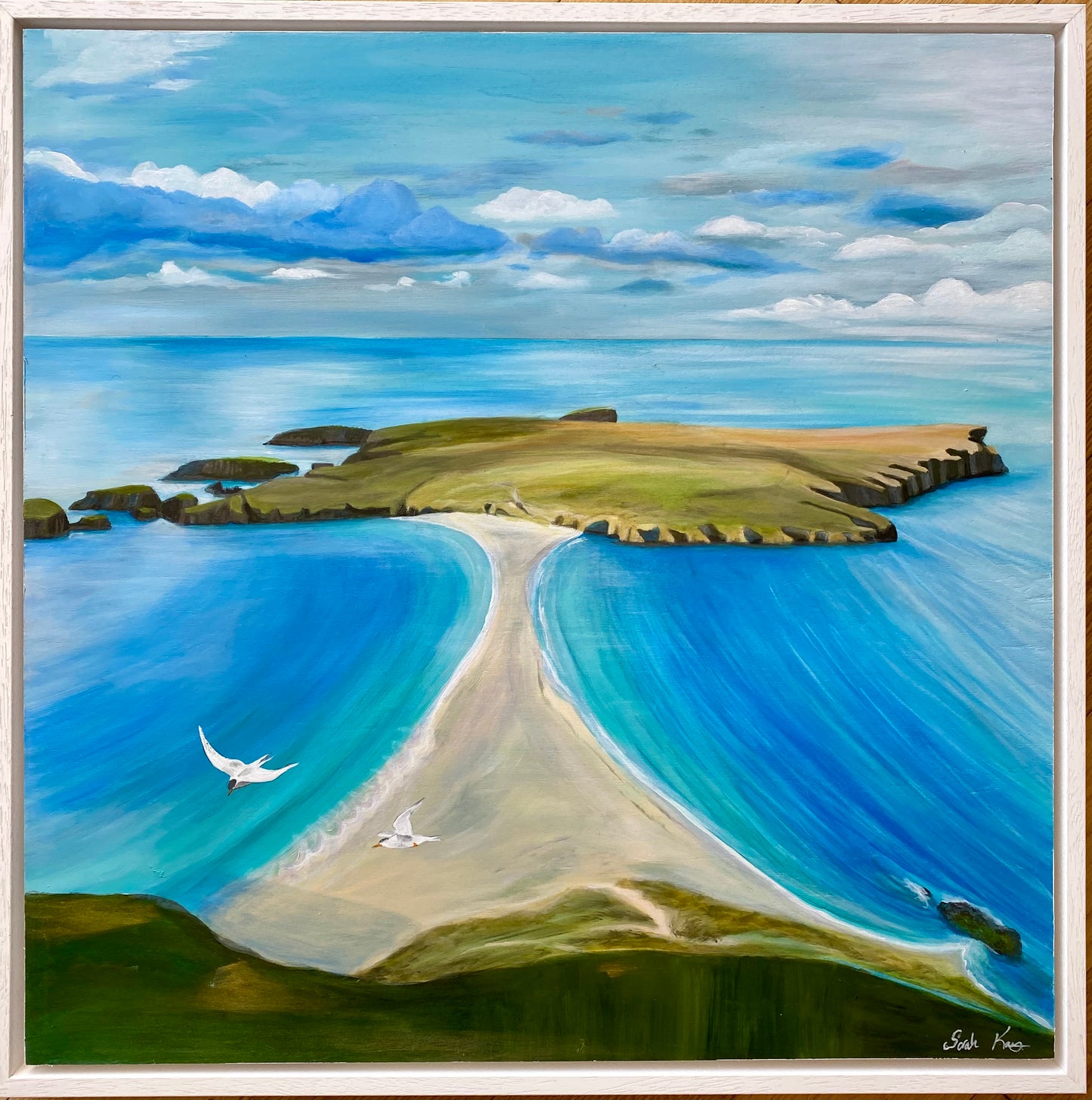 St Ninians Isle painting.