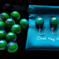 Aurora Borealis Sphere Drop Resin Earrings