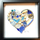 Large heart Mosaic | Blues