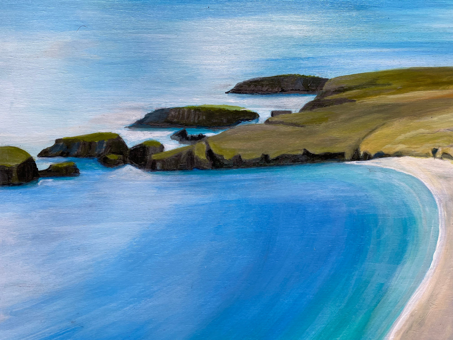 St Ninians Isle painting.