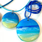 Beach Original Glossy Seascape Resin Pendants