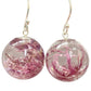 Shetland Seaweed Drop Earrings | Pink