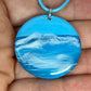 Beach Original Glossy Seascape Resin Pendants