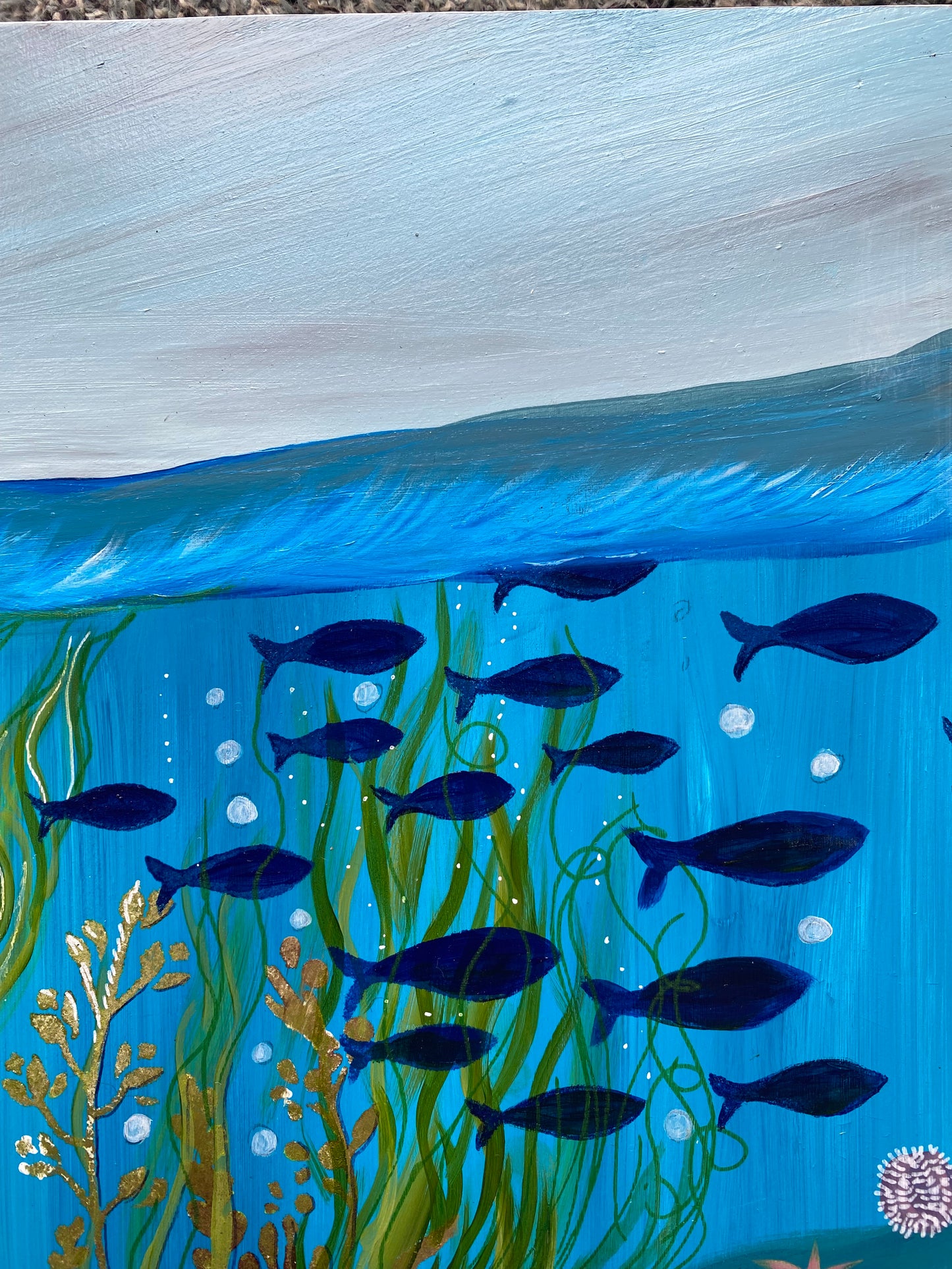 Shoal painting, Underwater.