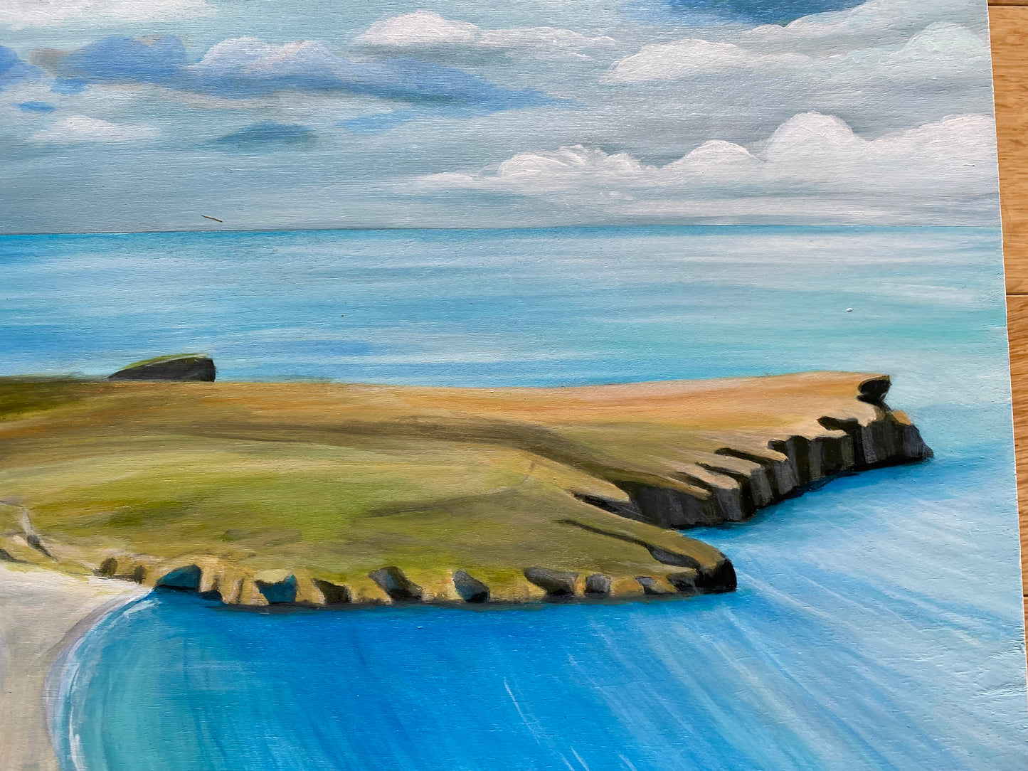 St Ninians Isle painting.