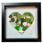 Large heart Mosaic | Greens