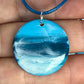 Beach Original Glossy Seascape Resin Pendants