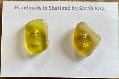 RARE Shetland Sea glass buttons!