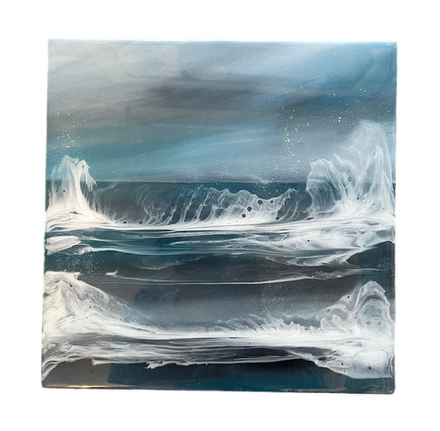 Natural Seascape Resin Artwork | Square