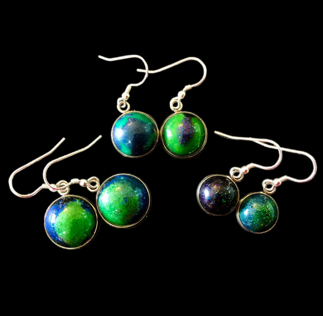 Offers St. John Green Aurora Borealis Earrings