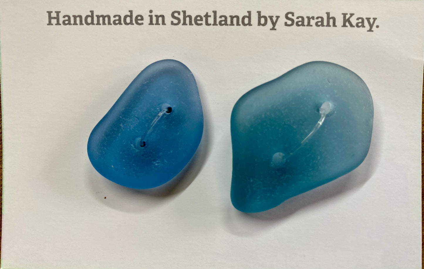 RARE Shetland Sea glass buttons!